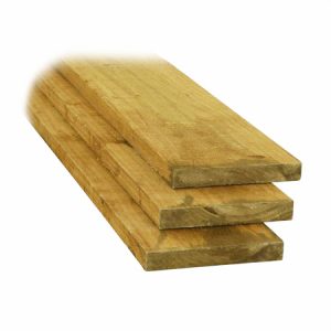 "Sawn treated timber plank, ideal for outdoor construction, fencing, and landscaping projects, resistant to moisture and decay."