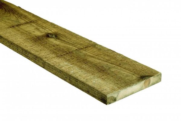 "Sawn treated timber plank, ideal for outdoor construction, fencing, and landscaping projects, resistant to moisture and decay."
