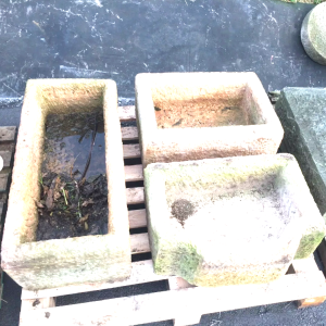 Stone Trough - Hand Carved Grit Stone